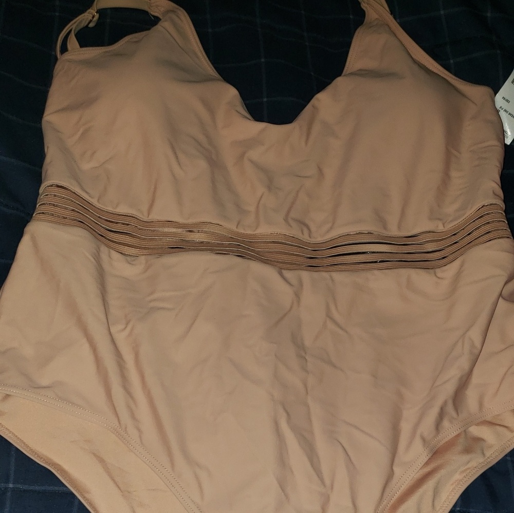 One piece plus size bathing/swim suit